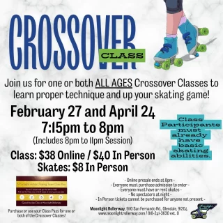 ✨ Ready to level up your roller skating skills? Join us for a fun and supportive class where you'll learn how to master smooth, confident crossovers! Whether you're a beginner or looking to refine your technique, this class is for you 🛼
Come roll with us and build that crossover confidence! Let's skate stronger together 🙌🏾

#RollerSkating #LevelUp #Crossovers #SkateLife #togetherweroll #rollerskatinglife #whyisk8 #whyiskate #rollerskating #rollerskates #rollerskate