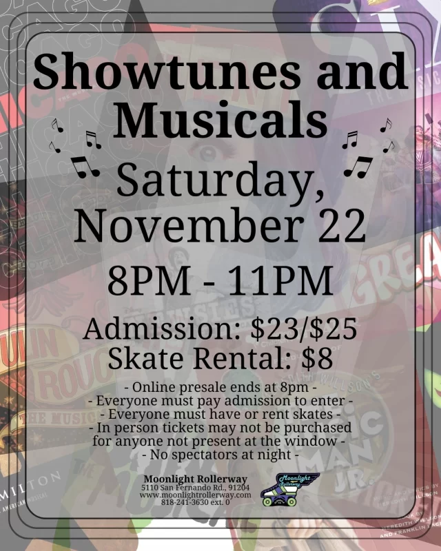 It’s time to defy gravity and skate to the stage! 💚🛼✨
Join us for a night of showstopping fun as we roll to the best showtunes and musical hits from Broadway classics to modern hits.

🎭 Sing along, skate in style, and channel your inner Elphaba or Glinda under the lights!

#ShowtunesOnWheels #MusicalSkateNight #WickedVibes #BroadwayOnSkates  #togetherweroll #rollerskatinglife #whyisk8 #whyiskate #rollerskating #rollerskates #rollerskate #rollerskatingislife 🎶💫