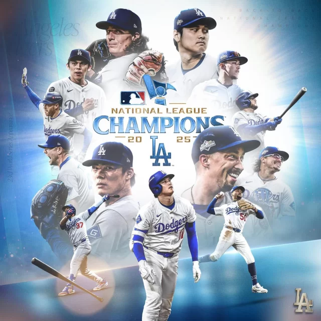 We love LA!  Congratulations to our  Los Angeles @dodgers #champs #pennant #backtoback