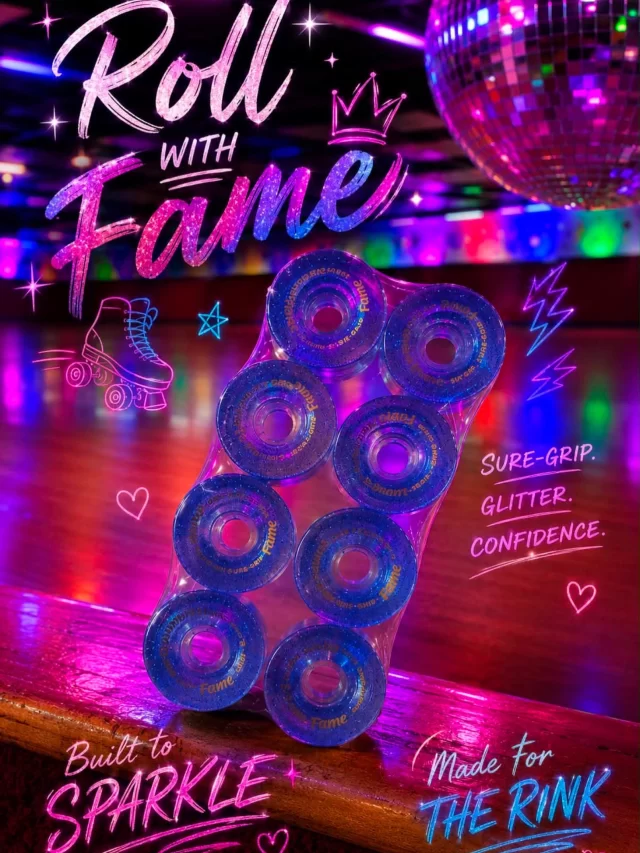 Shimmer, sparkle, and skate with confidence. ✨🛼

Meet the new Sure-Grip Fame Blue Shimmer wheels! These eye-catching wheels don’t just look amazing under the rink lights—they’re built for performance, too.

• 57mm x 32mm profile for great control and agility
• 95A hardness—perfect for indoor skating surfaces
• Smooth roll with the dependable performance the Fame line is known for
• Blue shimmer finish that adds just the right amount of sparkle to every stride

Whether you’re learning, practicing, or showing off your style during open skate, these wheels are made to keep you rolling with confidence.

Available now at Moonlight Rollerway! Stop by the skate shop and add a little shimmer to your next session. 🛼💙✨