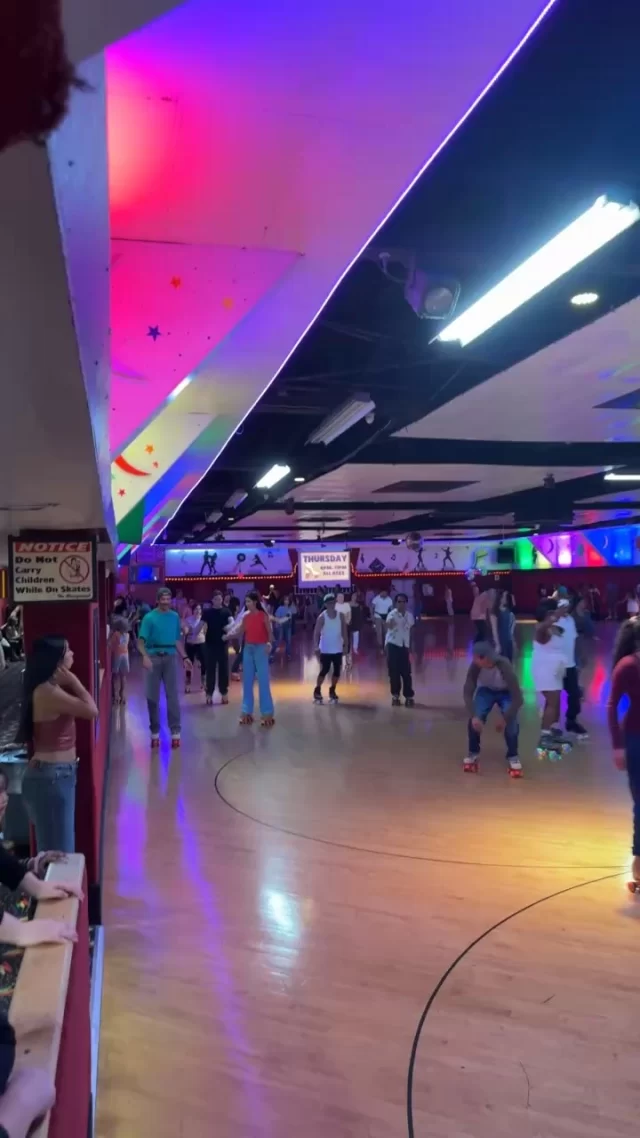 Saturday Night Fever skate night.